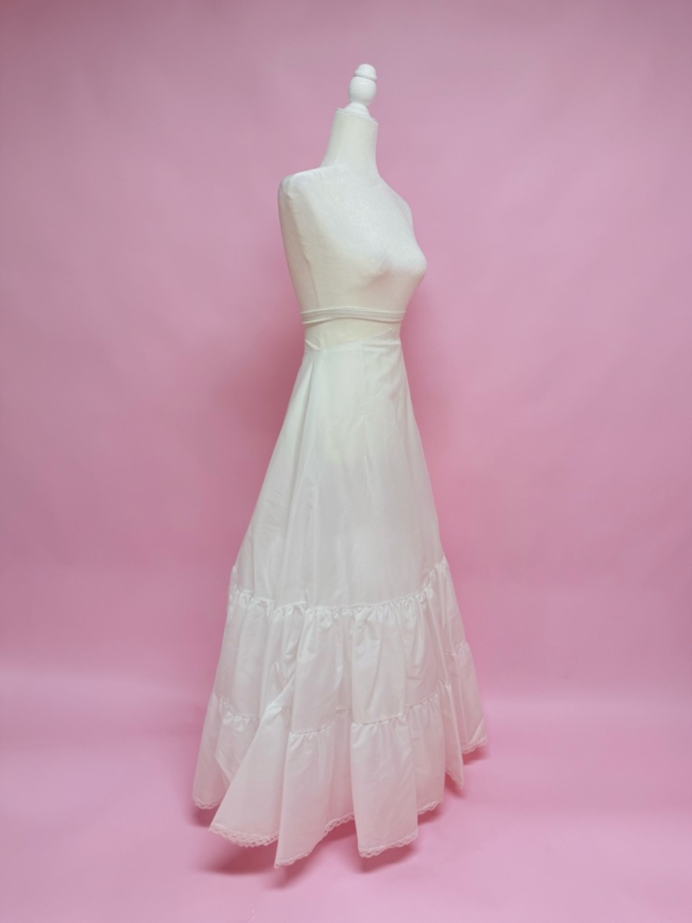 David's Bridal White Layered Petticoat - Picture 5 of 7